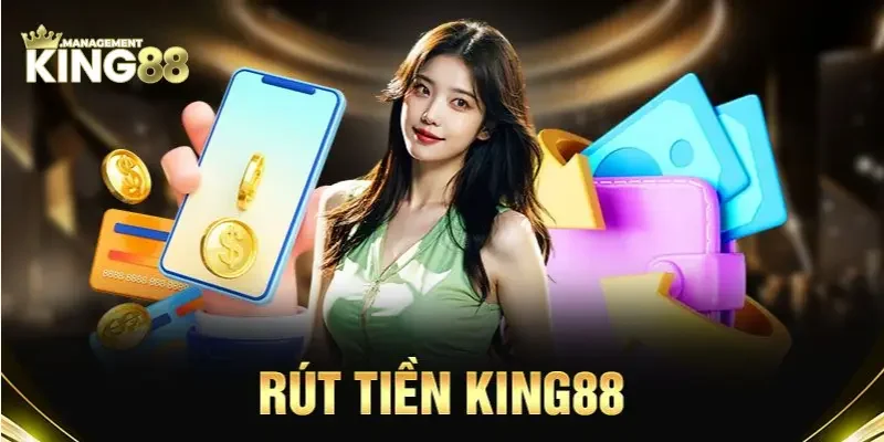 Các bước rút tiền cụ thể tại nhà cái King88